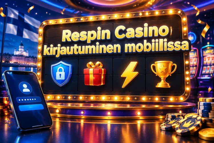 Respin Casino kirjautuminen mobiilissa